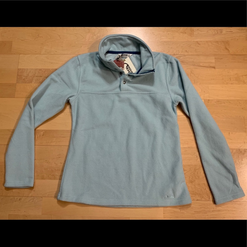 NEW Mountain Khakis Teal Fleece Pop Top Pullover